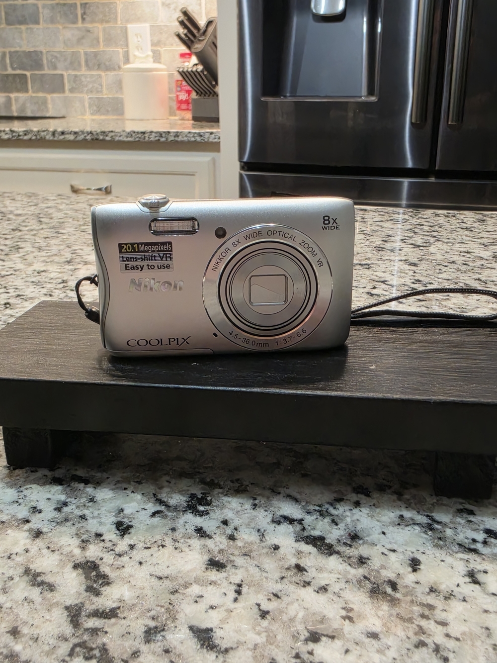 Nikon COOLPIX Silver Compact Digital Camera - 20.1MP, 8x Wide Optical Zoom